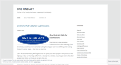 Desktop Screenshot of onekindact.wordpress.com