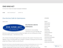 Tablet Screenshot of onekindact.wordpress.com