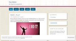 Desktop Screenshot of itswhereiscribble.wordpress.com