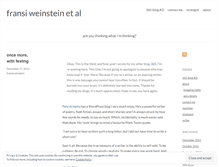 Tablet Screenshot of fransiweinstein.wordpress.com