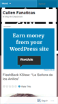 Mobile Screenshot of cullenfanaticas.wordpress.com
