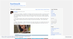 Desktop Screenshot of fearlessdk.wordpress.com