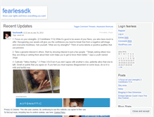 Tablet Screenshot of fearlessdk.wordpress.com