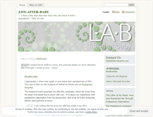 Tablet Screenshot of lifeafterbaby.wordpress.com