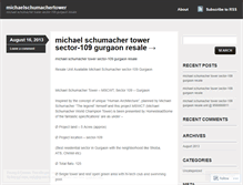 Tablet Screenshot of michaelschumachertower.wordpress.com