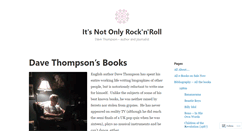 Desktop Screenshot of davethompsonbooks.wordpress.com