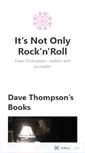 Mobile Screenshot of davethompsonbooks.wordpress.com