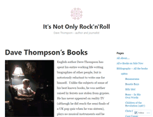 Tablet Screenshot of davethompsonbooks.wordpress.com