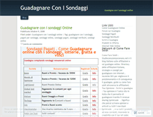 Tablet Screenshot of guadagnareconisondaggi.wordpress.com