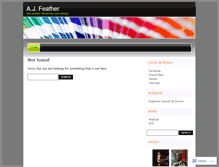 Tablet Screenshot of ajfeather.wordpress.com