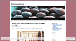 Desktop Screenshot of homespunliving.wordpress.com