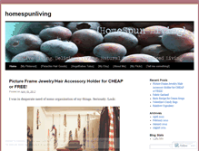 Tablet Screenshot of homespunliving.wordpress.com