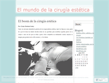 Tablet Screenshot of elmundodelacirugiaestetica.wordpress.com