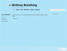 Tablet Screenshot of brittneybreathing.wordpress.com
