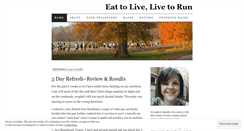 Desktop Screenshot of eattolivelivetorun.wordpress.com