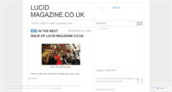 Desktop Screenshot of lucidmagazine.wordpress.com