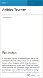 Mobile Screenshot of aniblogtourney.wordpress.com