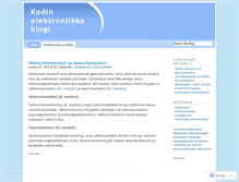 Tablet Screenshot of kodinelektroniikka.wordpress.com