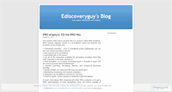 Desktop Screenshot of ediscoveryguy.wordpress.com