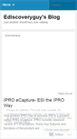 Mobile Screenshot of ediscoveryguy.wordpress.com