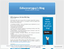 Tablet Screenshot of ediscoveryguy.wordpress.com