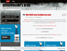 Tablet Screenshot of geekurokami.wordpress.com
