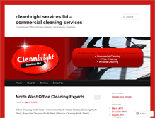 Tablet Screenshot of cleanbrightcleaningservices.wordpress.com