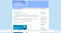 Desktop Screenshot of olimpiadamatematicamiravalles.wordpress.com