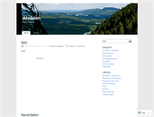 Tablet Screenshot of alvdalen.wordpress.com