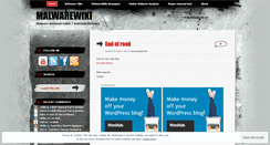 Desktop Screenshot of malwarewiki.wordpress.com