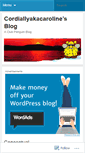 Mobile Screenshot of cordiallyakacaroline.wordpress.com