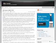 Tablet Screenshot of billygarnet.wordpress.com