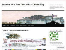 Tablet Screenshot of lhasarising.wordpress.com