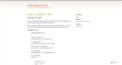 Desktop Screenshot of anilj.wordpress.com