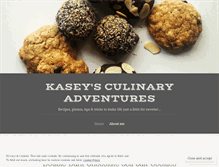 Tablet Screenshot of kaseysculinaryadventures.wordpress.com