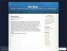 Tablet Screenshot of melblog.wordpress.com