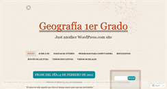 Desktop Screenshot of geografiauno.wordpress.com