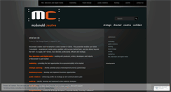 Desktop Screenshot of mcdonaldcreative.wordpress.com