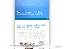 Tablet Screenshot of bodydynamix.wordpress.com