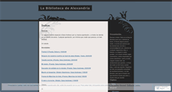 Desktop Screenshot of labibliotecadealexandria.wordpress.com