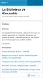 Mobile Screenshot of labibliotecadealexandria.wordpress.com