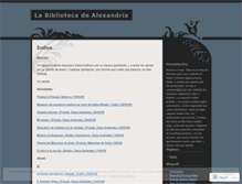 Tablet Screenshot of labibliotecadealexandria.wordpress.com