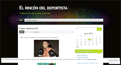 Desktop Screenshot of elrincondeldeportista.wordpress.com