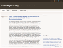 Tablet Screenshot of icehockeycoaching.wordpress.com