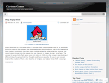 Tablet Screenshot of cartoongames.wordpress.com