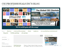 Tablet Screenshot of csiprofessionalsinc.wordpress.com