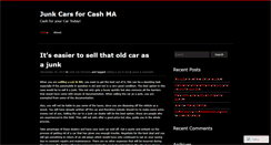 Desktop Screenshot of chetsjunkcars.wordpress.com