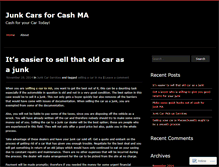 Tablet Screenshot of chetsjunkcars.wordpress.com