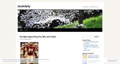 Desktop Screenshot of dunkdaily.wordpress.com