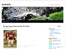 Tablet Screenshot of dunkdaily.wordpress.com